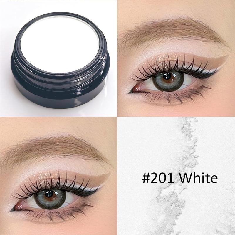 White Matte Eyeshadow Palette, Single White Pressed Powder Eye Shadow, Ultra-Blendable, Pigmented Color, Long Lasting,   Makeup Base, Cruelty-Free & Vegan