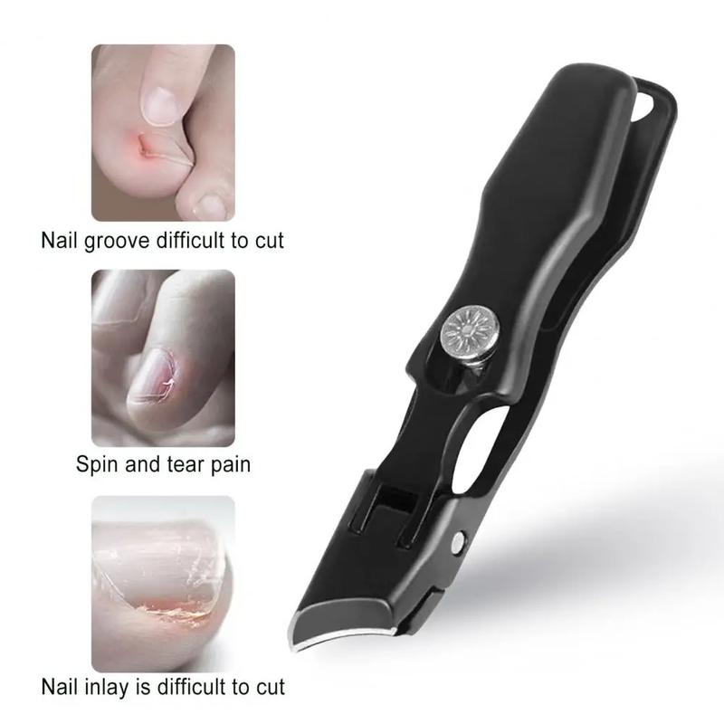 Ultra Wide Jaw Opening Nail Clipper Set,Sharp Stainless Steel Nail Clippers for Tough Nails, Clippers for FingerNails Toenails, Men &Women  Nail Art