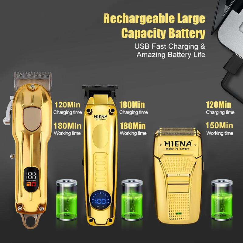 Electric Hair Cutting Tool Set, 1 Set Electric Hair Clipper & Trimmer & Razor & Accessories, Household Rechargeable Hair Clipper for Men