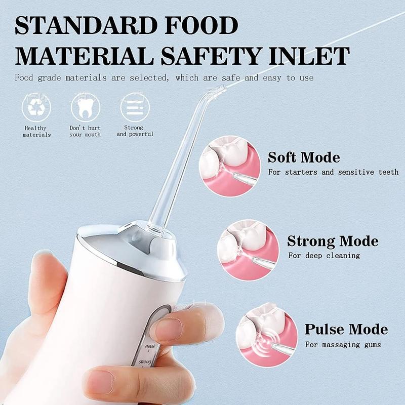 Advanced Oral Care: Portable Electric Flosser with 3 Modes & 4 Tips Christmas present Rechargeable Portable Water Flosser