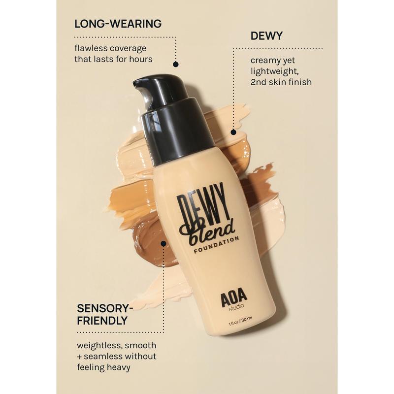 AOA Dewy Blend Foundation  Hydrating Coverage Lightweight Makeup