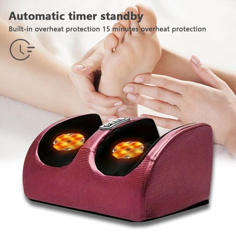 Foot Massager Machine with Heat [2025 Upgraded], 3 Heat Levels, Christmas Gifts for Women Mom Men Dad, Purple