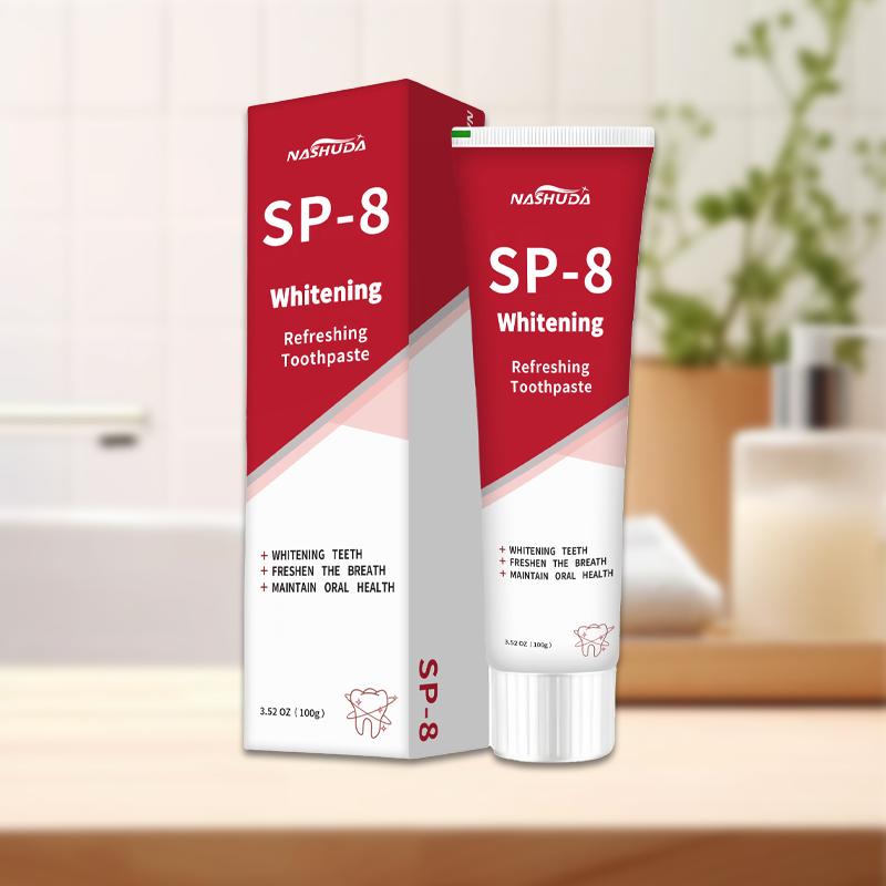 SP-8 Probiotic Toothpaste Brightening Tooth Remove Plaque Stains, Oral Hygiene Clean Fresh Breath Dental 100g Family Use