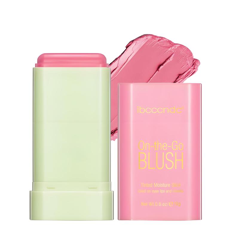 3-color rotating powder blusher stick is applicable to powder blusher stick for cheek cream makeup Cosmetic