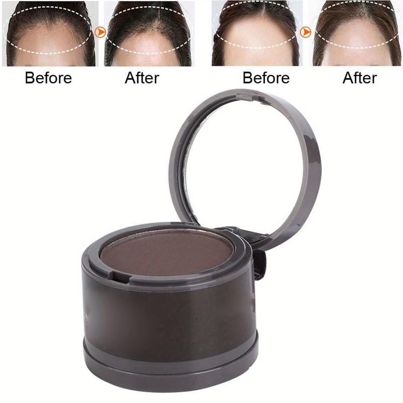 Root Touch Up Hair Color Powder, Root Cover Up Hairline Shadow Powder, Dark Brown for Women Eyebrows, Gray Hair Coverage Touch Up Hair Powder For Men Beard Line, Bald Spots (Dark Brown)