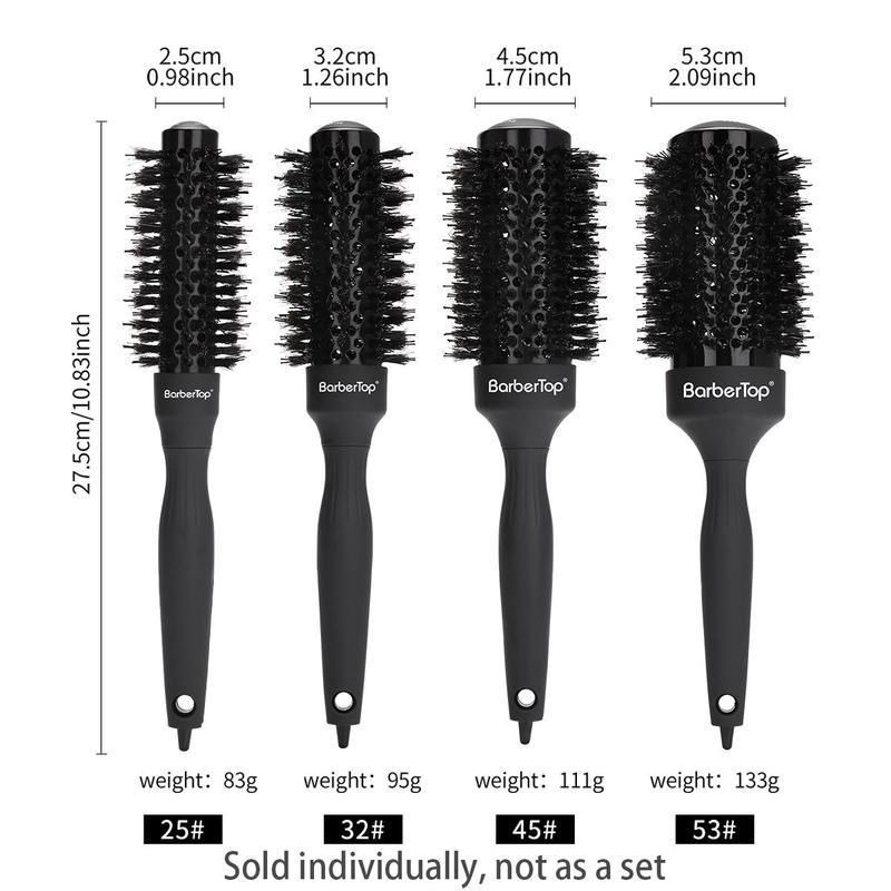 Round Hair Brush, 1 Count Anti-static Hair Brush, Heatless Styling Tool for Hair Drying, Styling, Curling, Straightening, Suitable for All Types Of Hair