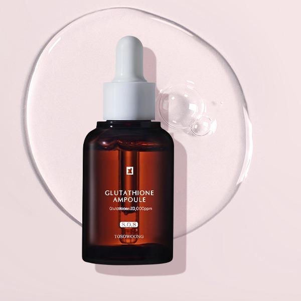 TOSOWOONG Glutathione Serum with Niacinamide and Hyaluronic Acid, 30ml - Dark Spot and Skin Repair - Moisturizers