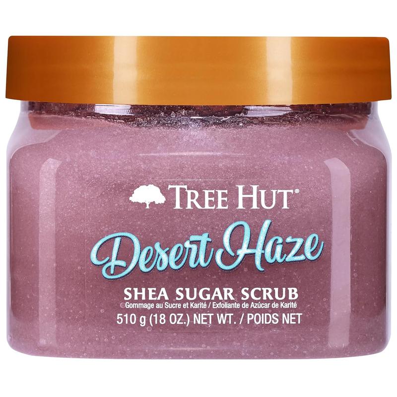 Tree Hut Desert Haze Shea Sugar Scrub | Exfoliating Body Scrub Removes Dead, Dry Skin for a Soft & Hydrated Feel | Nourishing Essential Body Care | 18 Fl Oz. Tree Hut