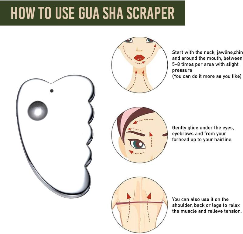 Terahertz Stone Gua sha Facial Tool Natural Terahertz Gua sha Board for SPA Therapy Trigger Point Treatment and Mitigation Deep Tissue of Tensions and Stress Comfort Body Care terahertz gu asha