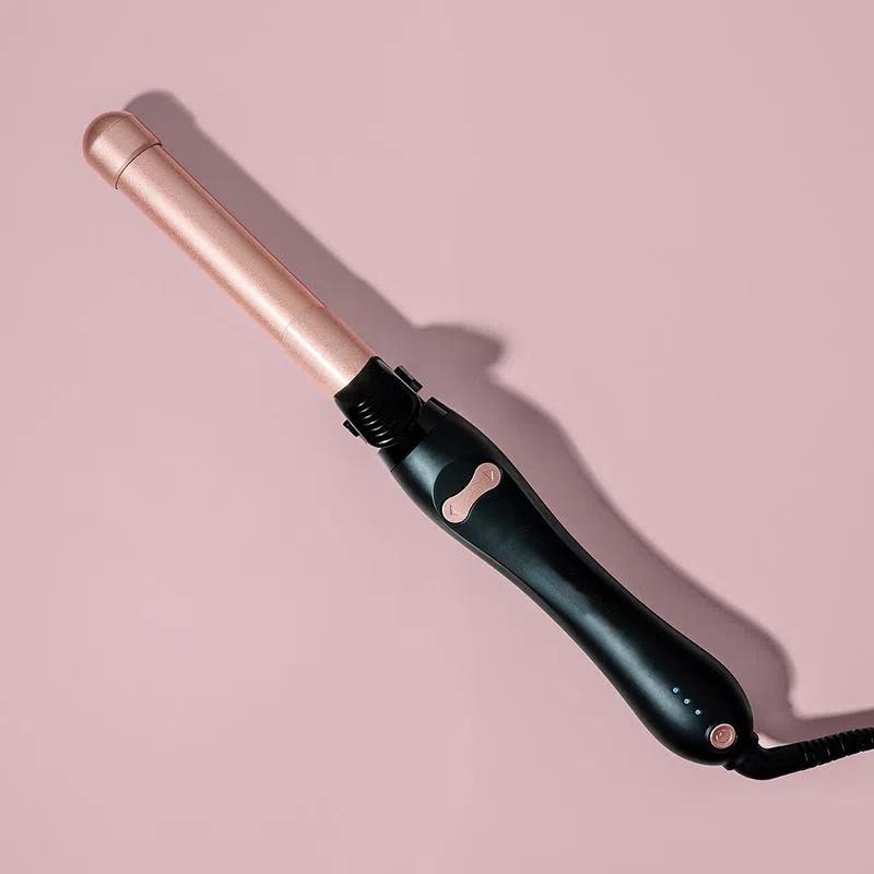 Midnight Rose | 1.25-Inch Ceramic Barrel Curling Iron | Perfect for Loose Beachy Waves & Blowouts | 3 Heat Ranges, Lightweight, Ergonomic, Dual Voltage