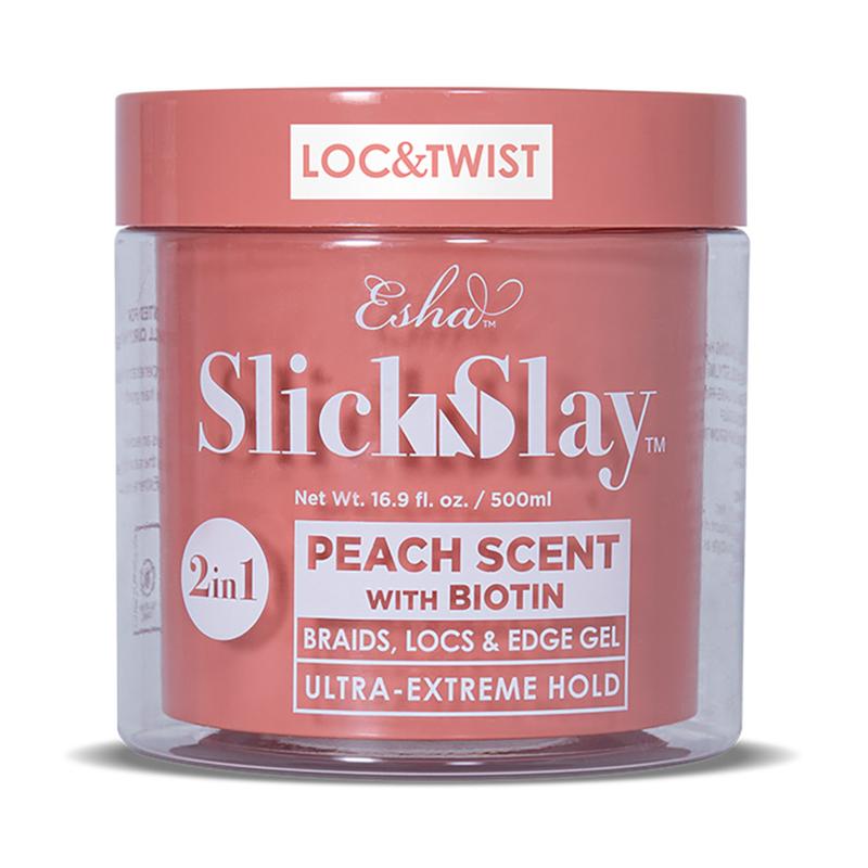 Slick N Slay 2-IN-1 Braid & Edge Gel - PEACH & BIOTIN