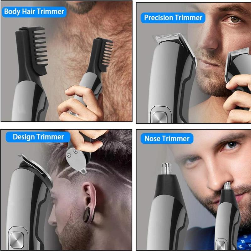 Electric Beard Shaver Kit, 1 Set Multi-functional Portable Rechargeable Beard Razor Set, Beard Trimmer for Men