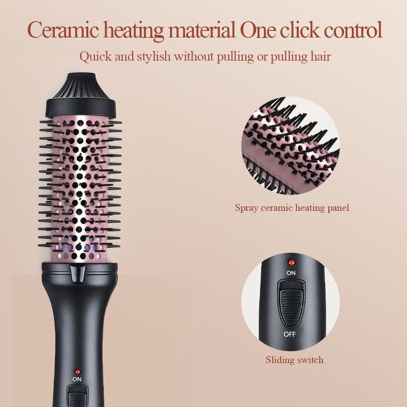 Electric Round Brush Hair Curler, Negative Ion Hair Straightener, Fast Heating Hair Styling Tool for All Hair Types, Hair Care Appliances