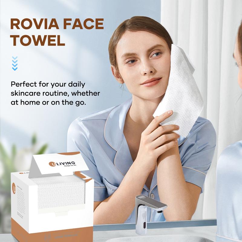 ROVIA Face Towels,Super large and soft disposable face towel Skincare Comfort