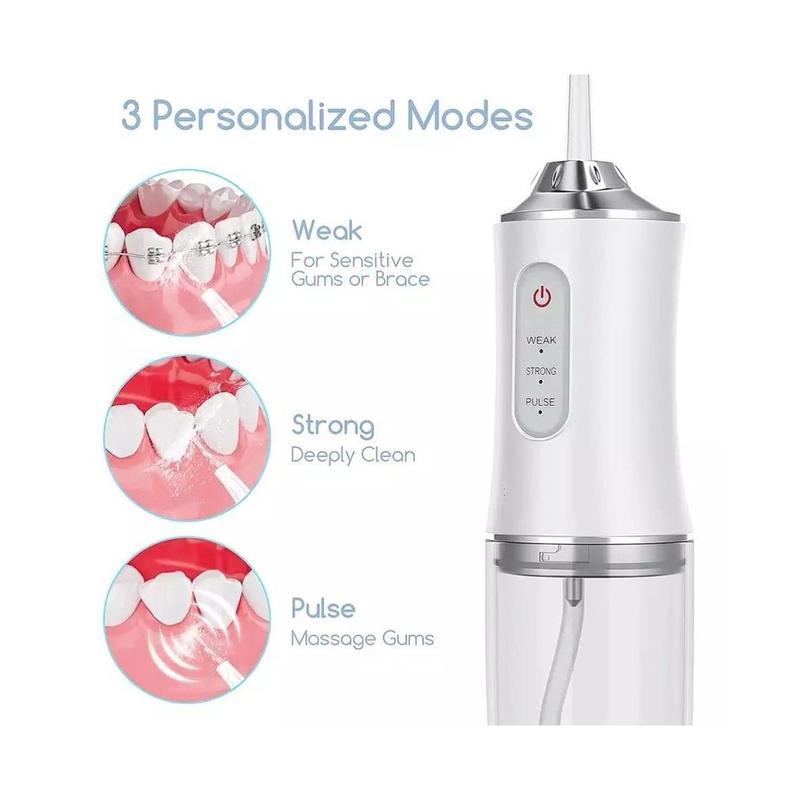 3-in-1 Powerful Oral Irrigator,Portable Plaque Remover, Rechargeable Water Flosser, Cleaning Tool, Winter Cleaning Set, Halloween Gift