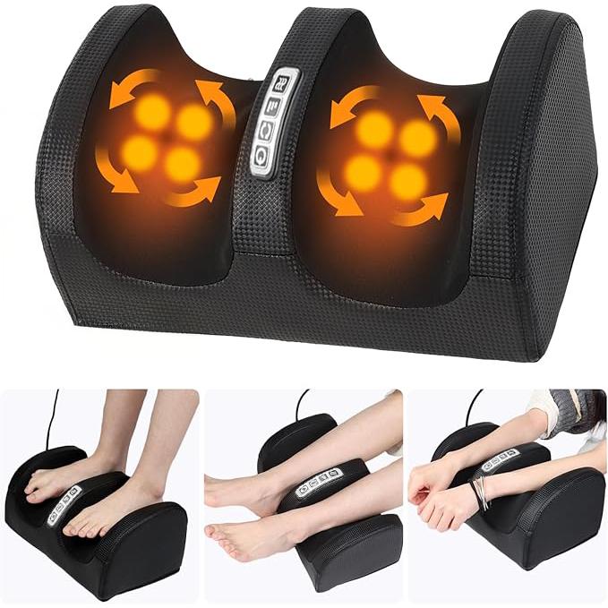 Foot Massager Machine with Heat [2025 Upgraded], 3 Heat Levels, Christmas Gifts for Women Mom Men Dad