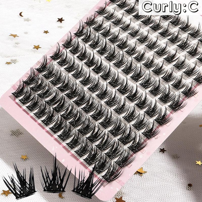 Mixed Length Eyelash Extensions Kit, 1 Box C Curl Individual False Eyelashes, Professional Eye Makeup Accessories for Women & Girls