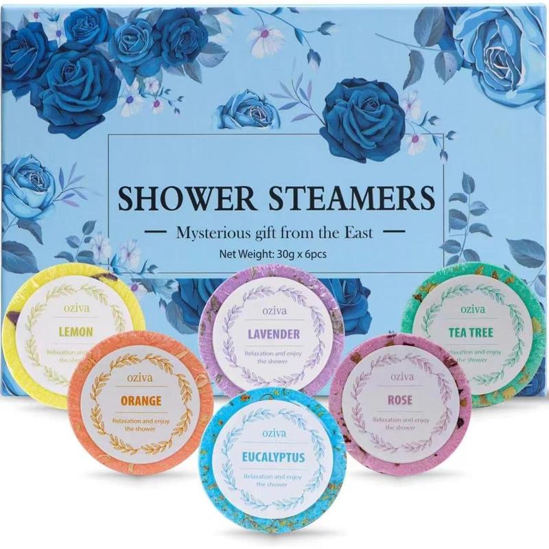 Shower Steamers- Box of 6 Premium Shower Bombs with Essential Oils. Self Care Christmas Gifts for Women and Stocking Stuffers for Adults and Teens Holiday Gifts for Women.