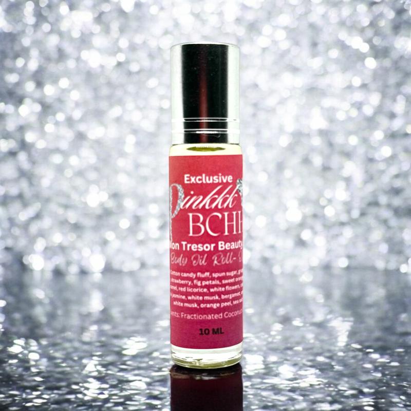 Mon Tresor Beauty Pink BCHH Moisturizing Body Oil Roll-On, 10ml, Alcohol-Free, Vegan-Friendly, Aroma, Body Care crazy in Blend Coconut natural Pink Beach