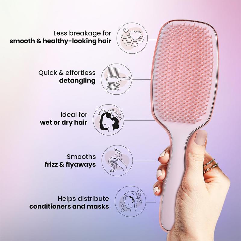 Ultimate Detangler Brush for Thick, Curly & Straight Hair – Pain-Free Wet & Dry Use, Ideal for Women, Kids & Toddlers, Perfect Christmas Gift!