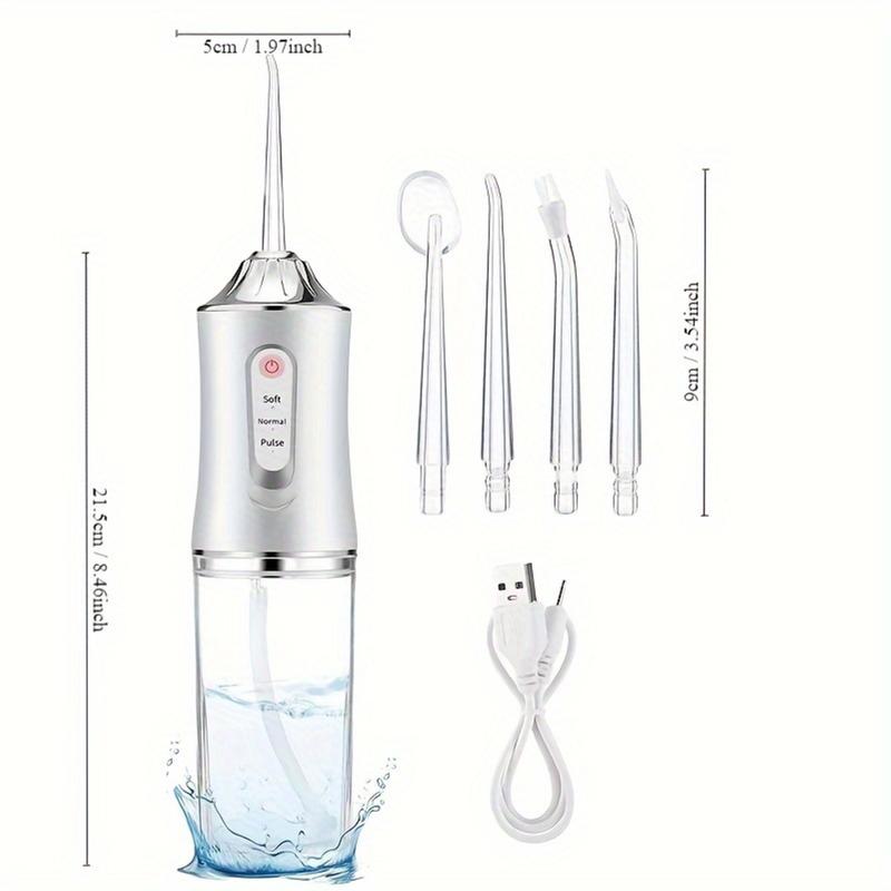 3-in-1 Powerful Oral Irrigator,Portable Plaque Remover, Rechargeable Water Flosser, Cleaning Tool, Winter Cleaning Set, Halloween Gift