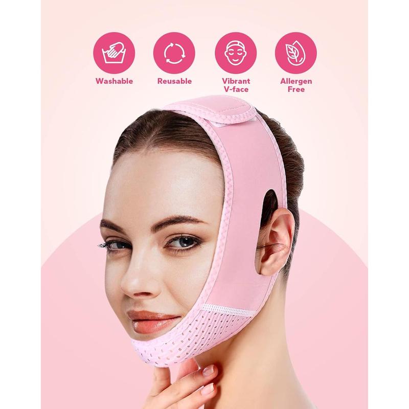 Meto Reusable  Slimming Strap, V Line Mask, Double Chin Reducer, Chin Up Patch,  Lift Tape, Chin Strap, V Shaped Belt, V Shaped Slimming  Mask to  Sagging