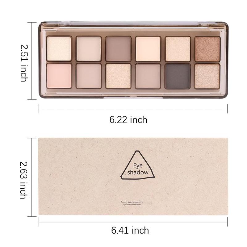 12-Color Nude Eyeshadow Palette for Versatile Day-to-Night Looks – Blendable, Long-Lasting, and Highly Pigmented. Elevate Your Eye Makeup – Unleash Your Unique Style (20)