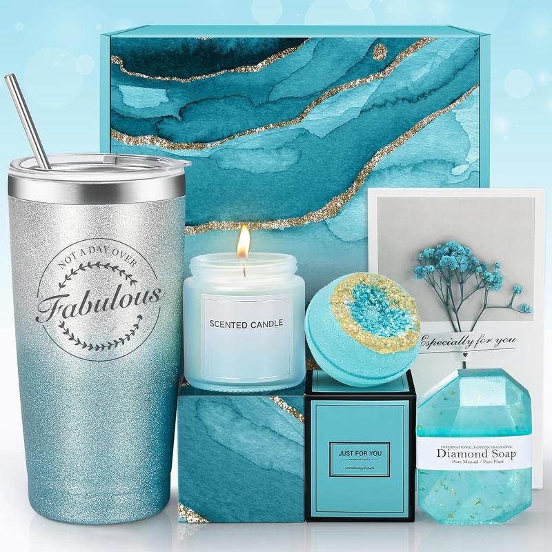 Birthday Gifts for Women, Relaxing Spa Gift Ideas for Women, Happy Birthday Gift Basket Set, Thank You Christmas Box Gifts for Mom Sister Female Friend Sister Daughter Her Coworker Wife