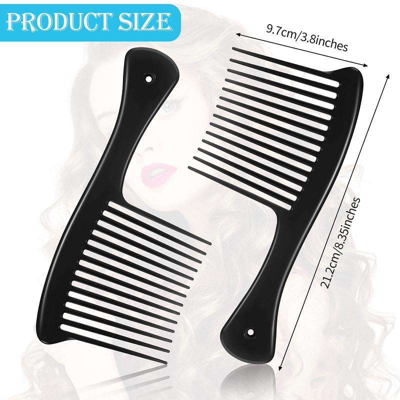 Hair Comb, 3 Counts set Wide Tooth Combs for Home and Salon, Hair Styling Brush, Heatless Hair Styling Tool for Thick Hair, Fine Hair, Straight Hair, Wavy Hair