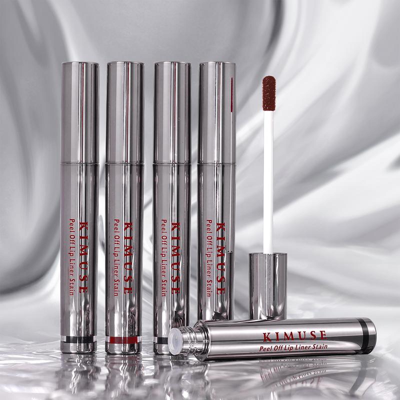 KIMUSE Peel-Off Lip Liner Stain -Waterproof Peel Off Lipstick for Matte Makeup-Lasts All Day & Night