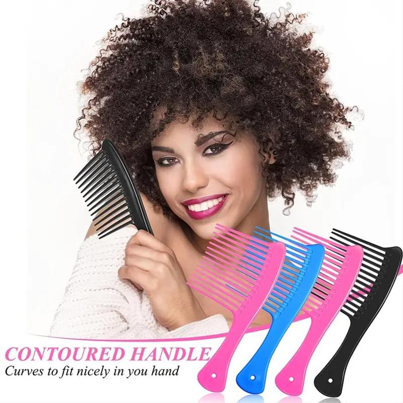 Hair Comb, 3 Counts set Wide Tooth Combs for Home and Salon, Hair Styling Brush, Heatless Hair Styling Tool for Thick Hair, Fine Hair, Straight Hair, Wavy Hair