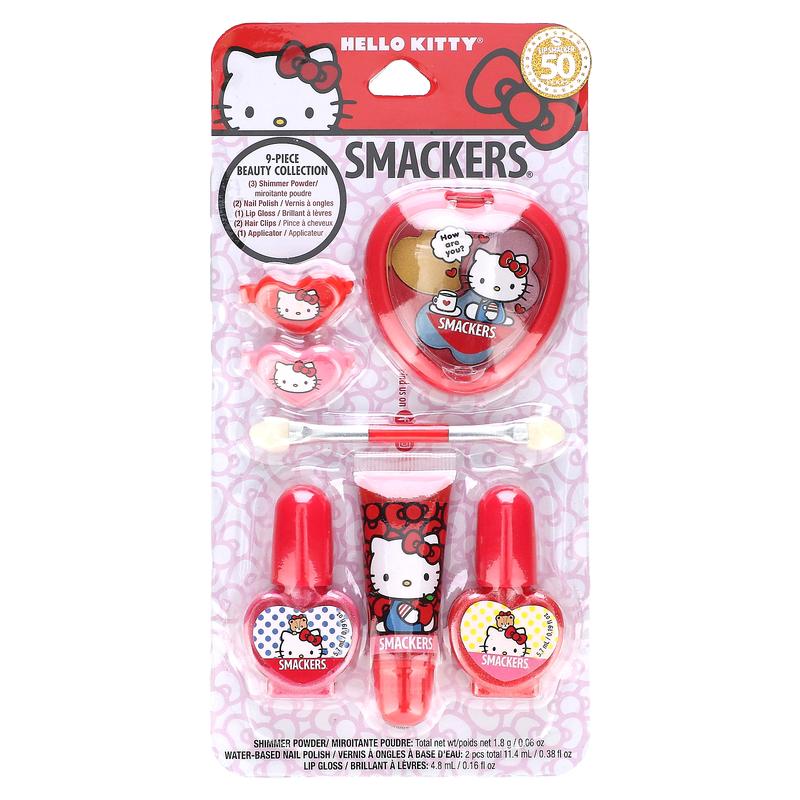 Lip Smacker Hello Kitty Beauty Collection, 9 Piece Kit