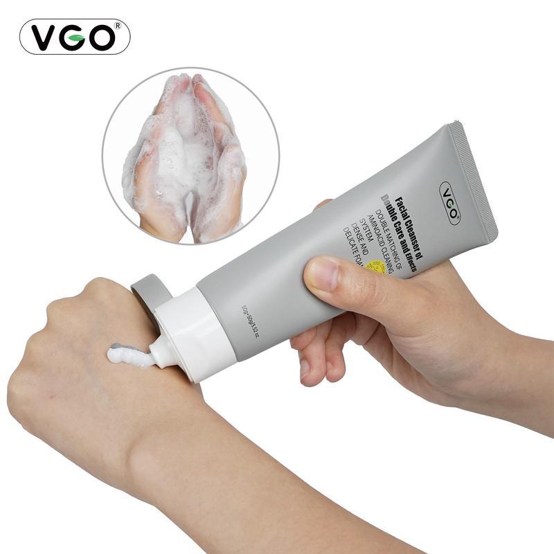 VGO Facial Cleanser of Double Care and Effets 50g All types of skins Cleanse and moisturize Hydrating Comfort Skin Repair