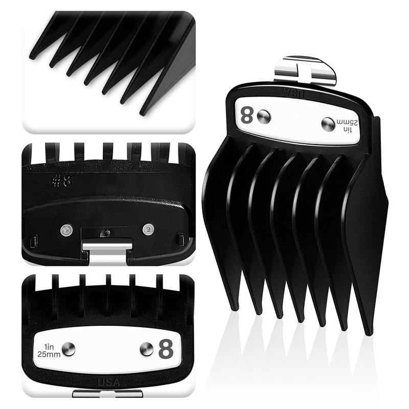 Professional Hair Trimmer Guard Guide, 10pcs Black Limit Comb, Hair Trimmer Guide Comb, Trimmer Accessories