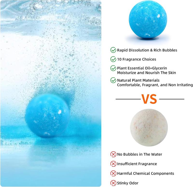 20 Packs Bath Bombs Gift Set -   Oil  Bubble Bath Bomb Balls for Relaxation, Moisturizing, & Fun - Handmade Birthday  Gifts Idea for Her Him, Wife, Girlfriend