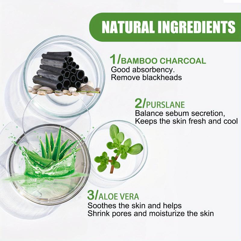 120ml EELHOE Bamboo Charcoal Blackhead Removing Tearing facial mask Moisturizing Blackhead Removing Acne Shrinking Pore Oil Control Mud Film YoYo Cosmetics Skincare Comfort Skin Repair Moisture Skin Repair Moisture Moisturize Hydrate Moisturize Hydrate