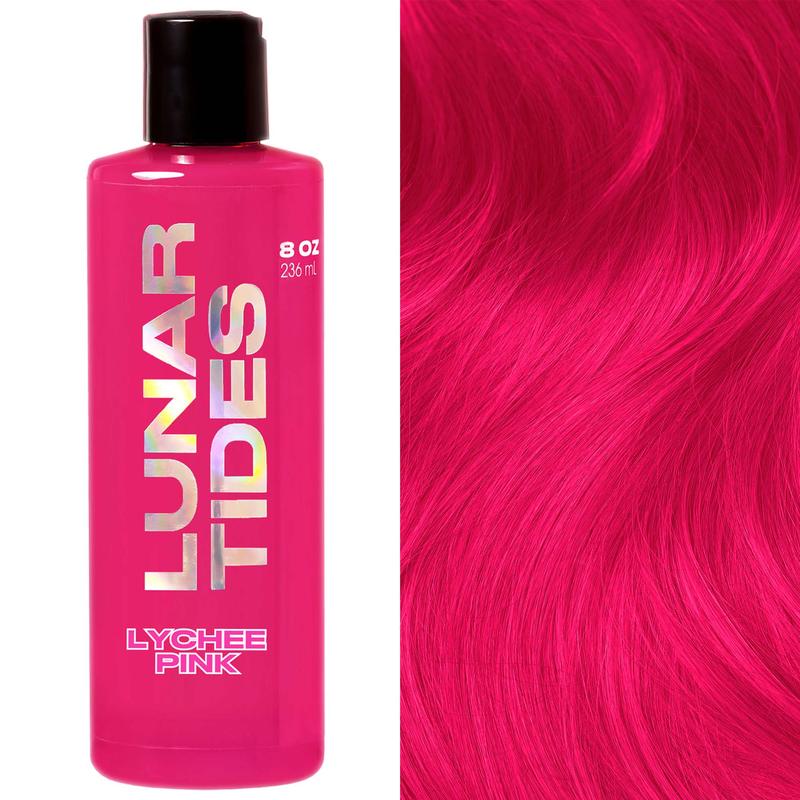 Lunar Tides Hot Pink Hair Color Semi-permanent Hair Dye - Lychee