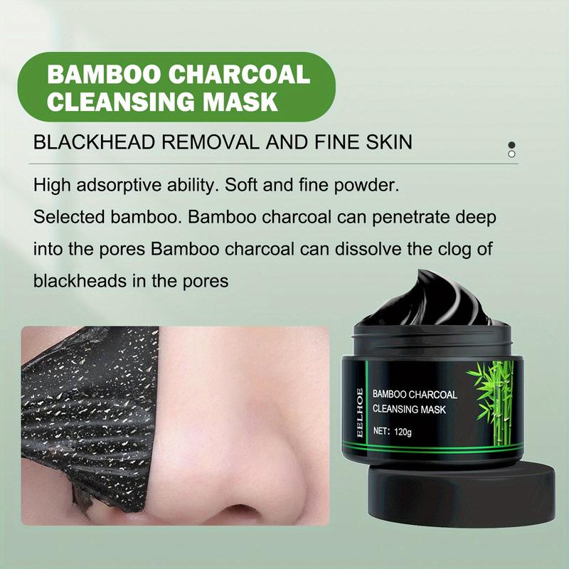 120ml EELHOE Bamboo Charcoal Blackhead Removing Tearing facial mask Moisturizing Blackhead Removing Acne Shrinking Pore Oil Control Mud Film YoYo Cosmetics Skincare Comfort Skin Repair Moisture Skin Repair Moisture Moisturize Hydrate Moisturize Hydrate