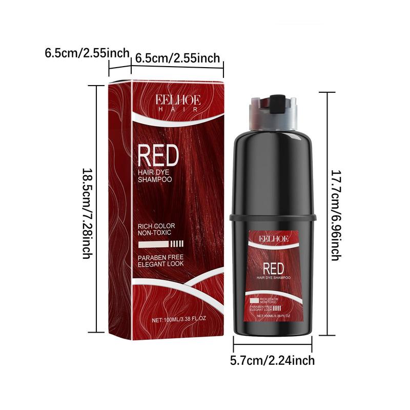 3 in 1 Hair Dye Shampoo, 1 2 Counts Natural Extracts Hair Color Shampoo, Professional Hair Care & Styling Product for Men & Women