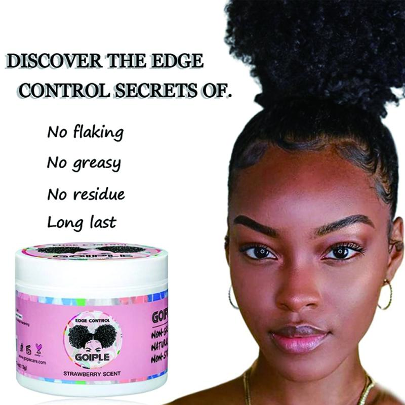 6 Count Edge Control Wax for Women - Strong Hold, Non-Greasy, No Flaking, Rosemary Oil for Hair Growth, Includes Edge Brush