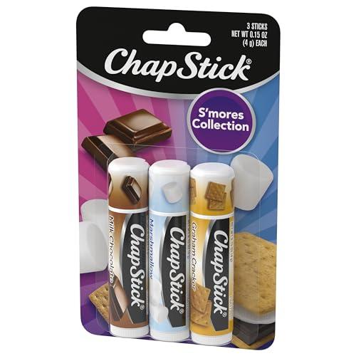 ChapStick S'more Collection Variety Pack Lip Balm Tube, Lip Care, 0.15 Ounce (Pack of 3)