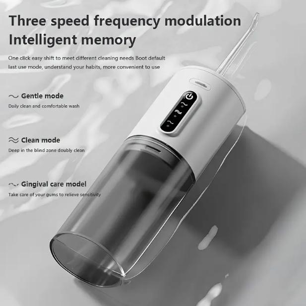 New style Rechargeable Portable Water Fosserwith Ergonomic Handle -DeepCleaning, Multiple Modes for FreshBreath & Oral Care at HomeChristmas present