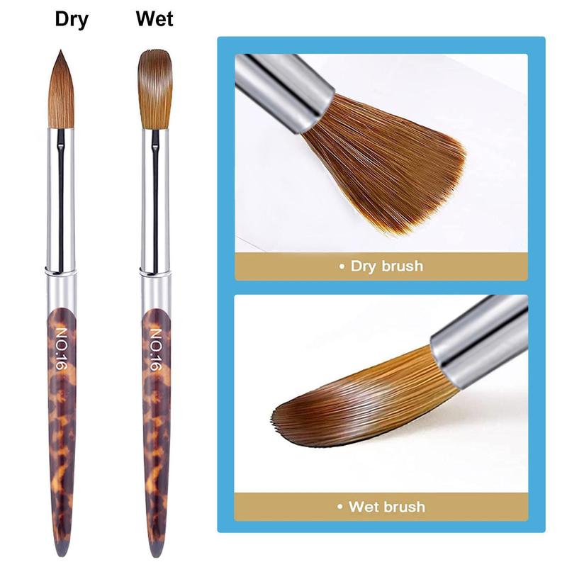 Leopard Pattern Nail Art Brush Set, 4 Counts set Nail Art Brushes with Soft Bristles, Professional Manicure Tool for Home & Salon Use