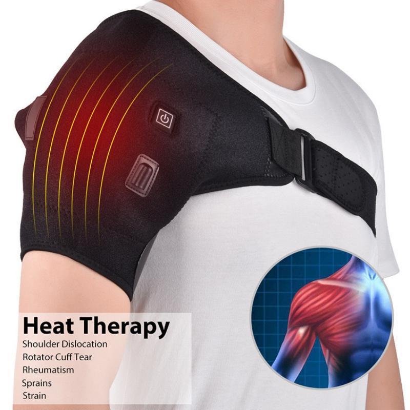 Electric Heating Heated Shoulder Wrap, 1 Count Shoulder Massage Support Belt Strap, Shoulder Protector for Arm Shoulder Fitness