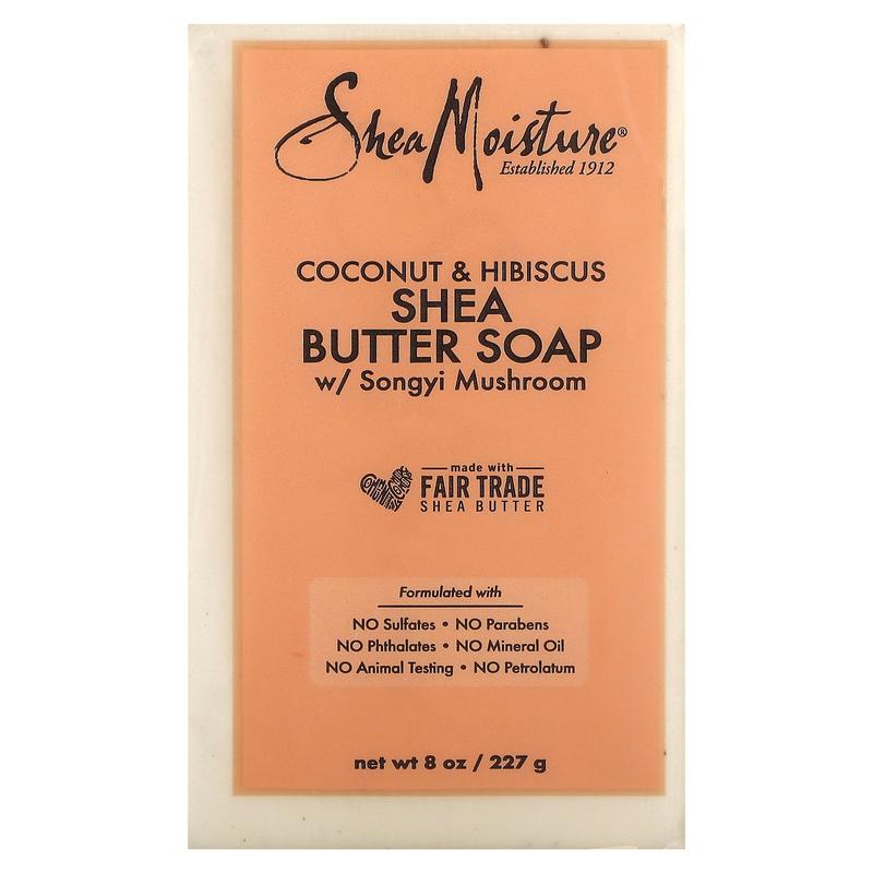 SheaMoisture Shea Butter Soap, Coconut & Hibiscus, 8 oz (227 g)