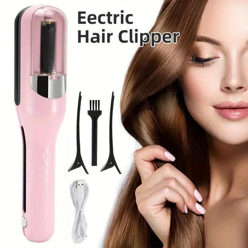 Electric Hair Trimmer, 1 Box Rechargeable Automatic Cordless Split End Hair Trimmer, Professional Hair Trimmer for Women & Men