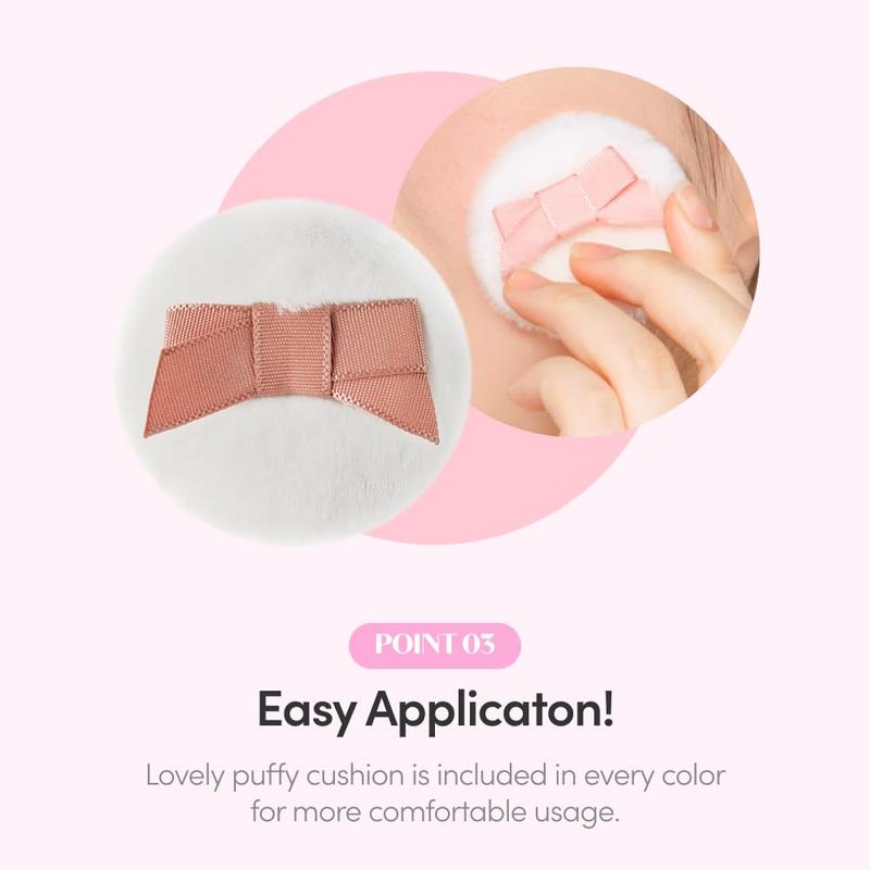 Cute Biscuit Blush, Grapefruit Jelly 4g | Shiny, natural powder blush with long-lasting oil control | Easy to apply | Fluffy cushion for a cute look