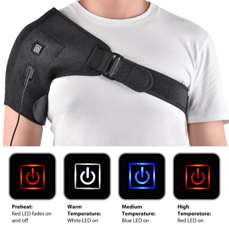 Electric Heating Heated Shoulder Wrap, 1 Count Shoulder Massage Support Belt Strap, Shoulder Protector for Arm Shoulder Fitness