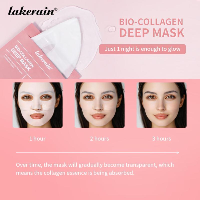 Collagen Deep Moisturizing Facial Mask, 5 Boxes set(4 Counts box) Hydrating Firming Face Mask, Brightening Face Masks for Women & Men