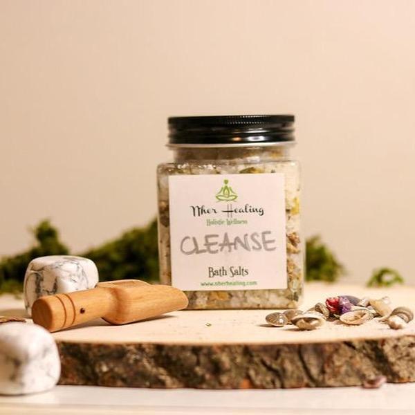 Energy Spiritual Chakra Cleanse Herbal Bath Salt Blend Body Care Cleansing Cleanser - 11 oz